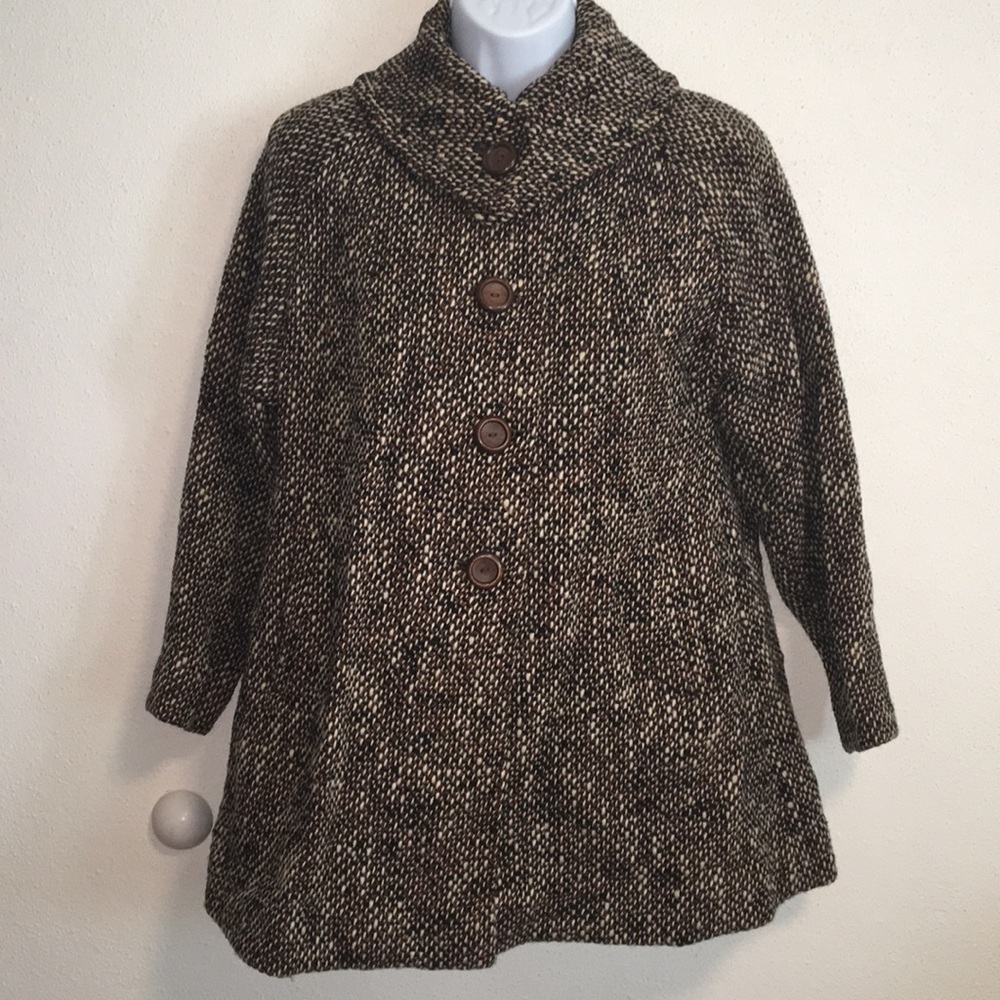 Vintage PREEN For The Pre-Teen Tweed Pea Coat